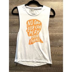 To Write Love On Her Arms White Tank Noone Else Can Play Your Part Size Small